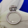 Halo Moissanite Engagement Ring, Wedding Ring, 5.0 TCW Round Cut Women Eternity Ring, Celeberity Style Ring
