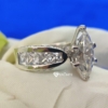 Solitaire Vintage Moissanite Art Deco Ring, 3.5TCW Marquise Cut VVS1 Colorless Marquise Wedding Ring with Side Stone Solitaire Vintage Moissanite Art Deco Ring, 3.5TCW Marquise Cut VVS1 Colorless Marquise Wedding Ring with Side Stone