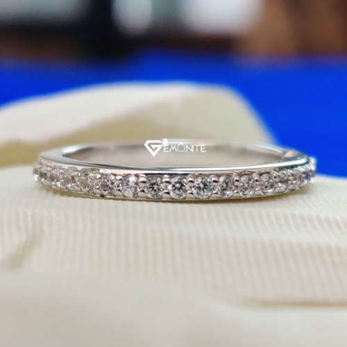 Antique 0.60 Tcw Designer Round Cut Moissanite Wedding Band, Anniversary Ring, Classy Band Ring for Women Antique 0.60 Tcw Designer Round Cut Moissanite Wedding Band, Anniversary Ring, Classy Band Ring for Women