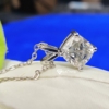 Necklace 3.0 Ct Excellent Cushion Cut East-West Cross Fit Moissanite Pendant, Fine Jewelry for Women Necklace 3.0 Ct Excellent Cushion Cut East-West Cross Fit Moissanite Pendant, Fine Jewelry for Women