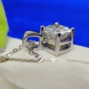 Necklace 3.0 Ct Excellent Cushion Cut East-West Cross Fit Moissanite Pendant, Fine Jewelry for Women Necklace 3.0 Ct Excellent Cushion Cut East-West Cross Fit Moissanite Pendant, Fine Jewelry for Women