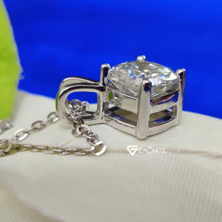 Necklace 3.0 Ct Excellent Cushion Cut East-West Cross Fit Moissanite Pendant, Fine Jewelry for Women Necklace 3.0 Ct Excellent Cushion Cut East-West Cross Fit Moissanite Pendant, Fine Jewelry for Women