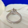 2.0 TCW Round Cut Vintage Style Moissanite Solitaire Engagement Ring, Vintage Ring, 6 Prong Round Ring