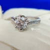 2.0 TCW Round Cut Vintage Style Moissanite Solitaire Engagement Ring, Vintage Ring, 6 Prong Round Ring