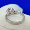 2.5TCW Round Cut Antique Designer Moissanite Wedding Set, Vintage Design Bridal Set, Art Deco Ring