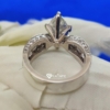 Solitaire Vintage Moissanite Art Deco Ring, 3.5TCW Marquise Cut VVS1 Colorless Marquise Wedding Ring with Side Stone Solitaire Vintage Moissanite Art Deco Ring, 3.5TCW Marquise Cut VVS1 Colorless Marquise Wedding Ring with Side Stone