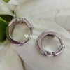 Half Bezel Dangle Drop Earring, 2.0 TCW Excellent Round Cut Moissanite Earrings, Perfect Jewelry for Gift