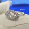 4TCW Marquise Cut VVS Moissanite Halo Engagement Ring, Jewelry Ring for Women Gift, Anniversary, Promise