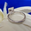 3.5 Ct Radiant Cut Moissanite Engagement Ring, Conflict Free Minimalist Women Ring, Solitaire Ring