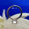 3.5 Ct Radiant Cut Moissanite Engagement Ring, Conflict Free Minimalist Women Ring, Solitaire Ring