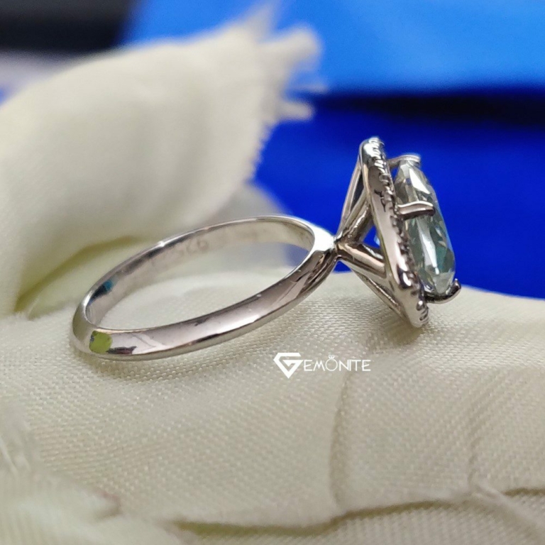 4TCW Marquise Cut VVS Moissanite Halo Engagement Ring, Jewelry Ring for Women Gift, Anniversary, Promise
