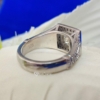 3.5TCW VVS Antique Colorless Princess Cut Designer Moissanite Wedding Set, 3 Way Split Shank Bridal Set