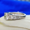 4TCW Round & Princess Cut 9 Stone Moissanite Engagement Ring, Jewelry Ring for Women Gift, Anniversary, Promise 4TCW Round & Princess Cut 9 Stone Moissanite Engagement Ring, Jewelry Ring for Women Gift, Anniversary, Promise