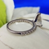 Pear Moissanite Ring, 2.0 Tcw Solitaire Engagement Ring, Half Eternity Ring for Birthday, Gift, Promise Pear Moissanite Ring, 2.0 Tcw Solitaire Engagement Ring, Half Eternity Ring for Birthday, Gift, Promise