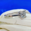 Princess Cut Moissanite Ring, 2.25 Ct Claw Prong Simple Yet Classy Solitaire Engagement Ring for Every Occassion