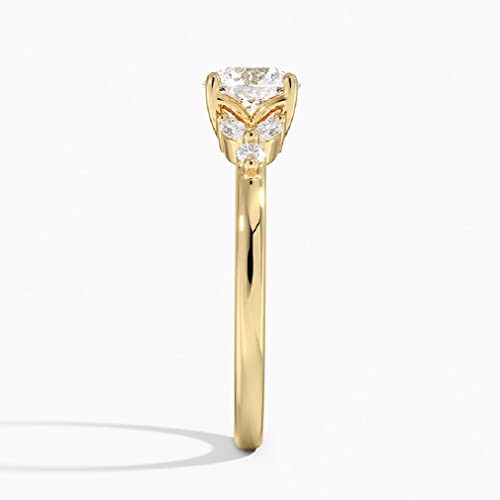 18K Solid Yellow Gold Handmade Engagement Ring 1.0 CT Oval Cut Moissanite Diamond Solitaire Wedding/Bridal Ring Set for Womens/Her Proposes Rings 18K Solid Yellow Gold Handmade Engagement Ring 1.0 CT Oval Cut Moissanite Diamond Solitaire Wedding/Bridal Ring Set for Womens/Her Proposes Rings