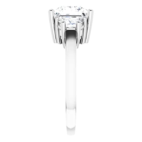 10K Solid White Gold Handmade Engagement Ring 3.0 CT Princess Cut Moissanite Diamond Solitaire Wedding/Bridal Rings for Women/Her Proposes Ring 10K Solid White Gold Handmade Engagement Ring 3.0 CT Princess Cut Moissanite Diamond Solitaire Wedding/Bridal Rings for Women/Her Proposes Ring