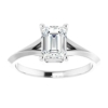10K Solid White Gold Handmade Engagement Rings 1.0 CT Emerald Cut Moissanite Diamond Solitaire Wedding/Bridal Ring Set for Women/Her Propose Ring Gifts 10K Solid White Gold Handmade Engagement Rings 1.0 CT Emerald Cut Moissanite Diamond Solitaire Wedding/Bridal Ring Set for Women/Her Propose Ring Gifts