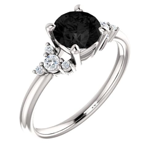 1.00 CT Scatter Black Diamond Engagement Ring 14k Yellow Gold, Cluster Black Diamond Ring, Unique Halo Black Onyx Ring, Modern Black Diamond Ring, Perfect Ring For Her 1.00 CT Scatter Black Diamond Engagement Ring 14k Yellow Gold, Cluster Black Diamond Ring, Unique Halo Black Onyx Ring, Modern Black Diamond Ring, Perfect Ring For Her