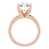 10K Solid Rose Gold Handmade Engagement Rings 5 CT Oval Cut Moissanite Diamond Solitaire Wedding/Bridal Rings Set for Women/Her Propose Rings, Perfact for Gifts Or As You Want