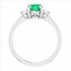 Three Stone Oval 3 CT Emerald Engagement Ring 14k Gold, Dainty Green Emerald Ring, Thin Band Chatham Emerald Diamond Ring, Minimalist Ring, Filigree Art Deco Antique Ring, Perfact for Gift Three Stone Oval 3 CT Emerald Engagement Ring 14k Gold, Dainty Green Emerald Ring, Thin Band Chatham Emerald Diamond Ring, Minimalist Ring, Filigree Art Deco Antique Ring, Perfact for Gift