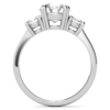 14K Gold 3 CT Round Cut VVS1 Colorless Moissanite Engagement Ring for Woman Bridal Set Handmade Diamond Wedding Anniversary Rings for Gifts