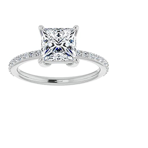Angelix Princess Cut Engagement Ring