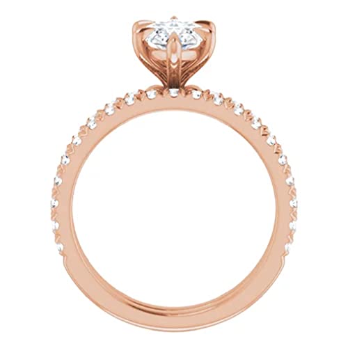Solitaire Moissanite Engagement Ring Set, 4 CT Marquise Cut Moissanite Diamond Bridal Wedding Ring Set for Women, Her Propose Rings, VVS1 Colorless, 10K 14K 18K Solid Gold, 925 Silver Solitaire Moissanite Engagement Ring Set, 4 CT Marquise Cut Moissanite Diamond Bridal Wedding Ring Set for Women, Her Propose Rings, VVS1 Colorless, 10K 14K 18K Solid Gold, 925 Silver