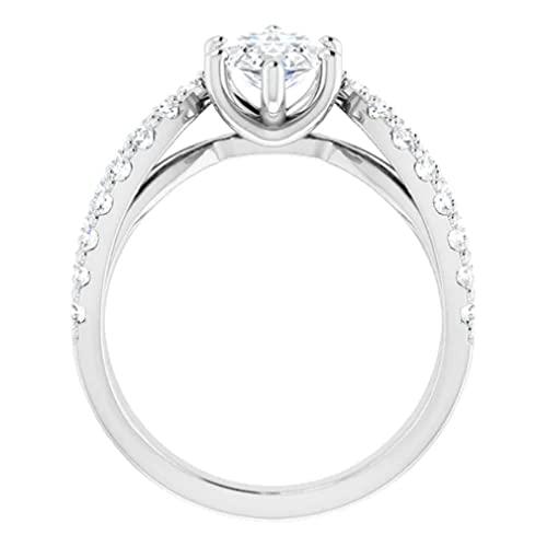 2 CT Marquise Colorless Moissanite Engagement Ring, Wedding/Bridal Ring Set, Solitaire Halo Style, Solid Gold Silver Vintage Antique Anniversary Promise Ring Gift for Her 2 CT Marquise Colorless Moissanite Engagement Ring, Wedding/Bridal Ring Set, Solitaire Halo Style, Solid Gold Silver Vintage Antique Anniversary Promise Ring Gift for Her