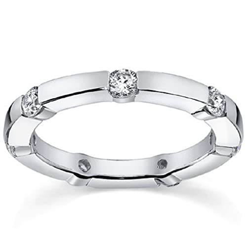 0.30 CT Moissanite Matching Comfort Fit Band Colorless Moissanite Engagement Ring Wedding Band, Silver Vintage Antique Anniversary Diamond Moissanite Rings Best Gift for Wife