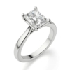 925 Silver Handmade Engagement Ring 1.50 CT Radiant Cut Moissanite Diamond Solitaire Wedding/Bridal Ring for Her/Women, Best Rings for Wife
