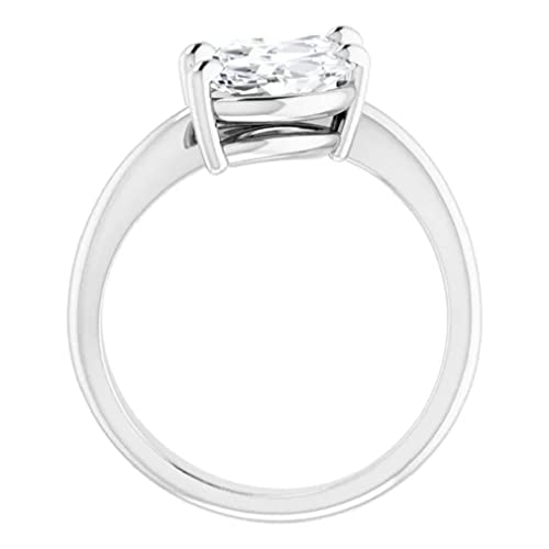 10K Solid White Gold Handmade Engagement Rings 4 CT Marquise Cut Moissanite Diamond Solitaire Wedding/Bridal Ring Set for Women/Her Propose Ring 10K Solid White Gold Handmade Engagement Rings 4 CT Marquise Cut Moissanite Diamond Solitaire Wedding/Bridal Ring Set for Women/Her Propose Ring