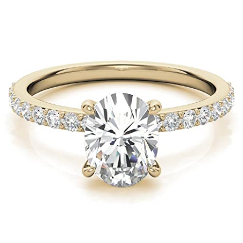 10K Solid Yellow Gold Handmade Engagement Rings 3.0 CT Oval Cut Moissanite Diamond Solitaire Wedding/Bridal Ring Set for Women/Her Propose Rings 10K Solid Yellow Gold Handmade Engagement Rings 3.0 CT Oval Cut Moissanite Diamond Solitaire Wedding/Bridal Ring Set for Women/Her Propose Rings