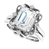 2 CT Emerald Cut VVS1 Colorless Moissanite Engagement Ring Set, Wedding/Bridal Ring Set, Sterling Silver Vintage Antique Anniversary Promise Ring Set Gifts 2 CT Emerald Cut VVS1 Colorless Moissanite Engagement Ring Set, Wedding/Bridal Ring Set, Sterling Silver Vintage Antique Anniversary Promise Ring Set Gifts