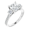 2.25 CT Princess Cut VVS1 Colorless Moissanite Engagement Ring Set, Wedding/Bridal Ring Set, Sterling Silver Vintage Antique Anniversary Promise Ring Set Gift for Her 2.25 CT Princess Cut VVS1 Colorless Moissanite Engagement Ring Set, Wedding/Bridal Ring Set, Sterling Silver Vintage Antique Anniversary Promise Ring Set Gift for Her