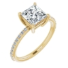 10K Solid Yellow Gold Handmade Engagement Rings 2.0 CT Princess Cut Moissanite Diamond Solitaire Wedding/Bridal Ring Set for Women/Her Propose Ring 10K Solid Yellow Gold Handmade Engagement Rings 2.0 CT Princess Cut Moissanite Diamond Solitaire Wedding/Bridal Ring Set for Women/Her Propose Ring