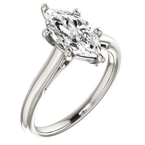 10K Solid White Gold Handmade Engagement Rings 2.0 CT Marquise Cut Moissanite Diamond Solitaire Wedding/Bridal Rings Set for Womens/Her Propose Ring 10K Solid White Gold Handmade Engagement Rings 2.0 CT Marquise Cut Moissanite Diamond Solitaire Wedding/Bridal Rings Set for Womens/Her Propose Ring