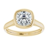 3.0 CT Cushion Colorless Moissanite Engagement Ring, Wedding Bridal Ring, Eternity Solid 10K Yellow Gold Diamond Solitaire Bezel-Setting Anniversary Promises Gift for Her 3.0 CT Cushion Colorless Moissanite Engagement Ring, Wedding Bridal Ring, Eternity Solid 10K Yellow Gold Diamond Solitaire Bezel-Setting Anniversary Promises Gift for Her