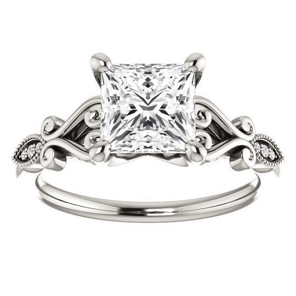 3 CT Princess Cut Colorless Moissanite Engagement Rings Wedding/Bridal Rings, Diamond Ring, Anniversary Solitaire Halo Accented Promise Vintage Antique Gold Silver Rings Perfact for Gift 3 CT Princess Cut Colorless Moissanite Engagement Rings Wedding/Bridal Rings, Diamond Ring, Anniversary Solitaire Halo Accented Promise Vintage Antique Gold Silver Rings Perfact for Gift