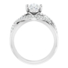 1 CT Marquise Moissanite Solitaire Ring for Women, Silver/Solid Gold, Ideal for Engagement and Wedding, Anniversary Promise Gift for Her, Timeless Twisted Design