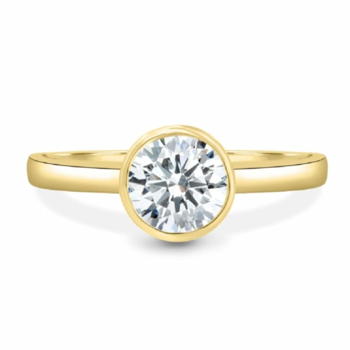 2 Carat Round Cut Engagement Rings Moissanite Solitaire Engagement Antique Style Rings for Women Promise Gifts for Her Engagement Ring