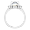3 CT Emerald-Shaped Moissanite Ring in Silver or Solid Gold for Women, Three-Stone Engagement and Wedding Band, Anniversary Gift Idea for Her, Elegant Three Stone Design 3 CT Emerald-Shaped Moissanite Ring in Silver or Solid Gold for Women, Three-Stone Engagement and Wedding Band, Anniversary Gift Idea for Her, Elegant Three Stone Design