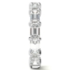 1 TCW Engagement Ring Emerald Cut Wedding Ring Eternity Band Bridal Promise Gifts for Her Moissanite Ring