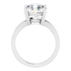 Cushion Cut Moissanite Solitaire Ring, 5 CT - Women's Split Shank Engagement and Bridal Wedding Ring, Anniversary Promise Gifts for Her