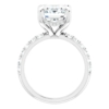 4 CT Emerald Cut Moissanite Ring for Women, Solitaire Engagement Ring, Bridal Wedding Ring, Anniversary Promise Gifts for Her, Solitaire Style