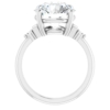 Moissanite Solitaire Ring, 5 CT Round Cut - Women's Bridal Wedding Engagement Ring, Anniversary Promise Gifts, Classic Solitaire Style
