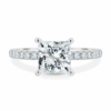 1 CT Solitaire Style Moissanite Rings Hidden Halo Wedding Ring Promise Gifts for Her Princess Cut Engagement Ring 1 CT Solitaire Style Moissanite Rings Hidden Halo Wedding Ring Promise Gifts for Her Princess Cut Engagement Ring