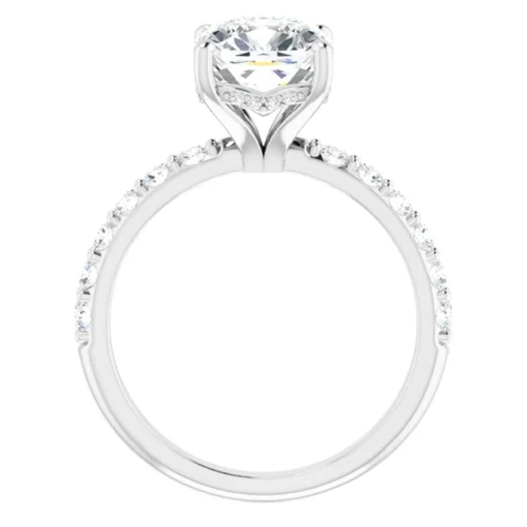 3 CT Cushion Moissanite Solitaire Ring for Women, Silver/Solid Gold, Ideal for Engagement and Wedding, Anniversary Promise Gift for Her, Classic Solitaire Design 3 CT Cushion Moissanite Solitaire Ring for Women, Silver/Solid Gold, Ideal for Engagement and Wedding, Anniversary Promise Gift for Her, Classic Solitaire Design