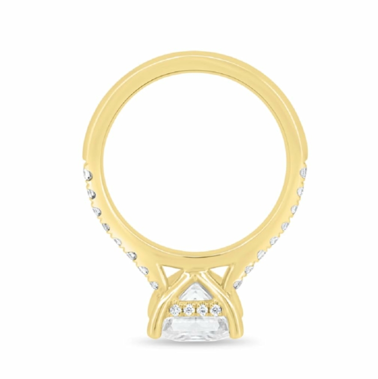 3 CT Princess Cut Engagement Ring Silver/Solid Gold Engagement Ring for Women Promise Gifts for Her Moissanite Ring