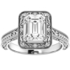 2 Ct Emerald Cut Moissanite Ring Silver/Solid Gold Engagement Rings for Women Pave Promise Gifts for Her Moissanite Halo Milgrain Wedding Set 2 Ct Emerald Cut Moissanite Ring Silver/Solid Gold Engagement Rings for Women Pave Promise Gifts for Her Moissanite Halo Milgrain Wedding Set